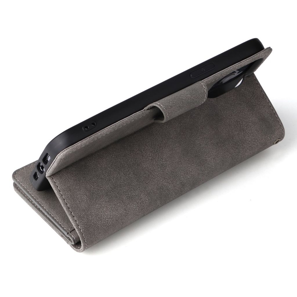 iPhone 12 Pro Max Etui med Stativ - Grå