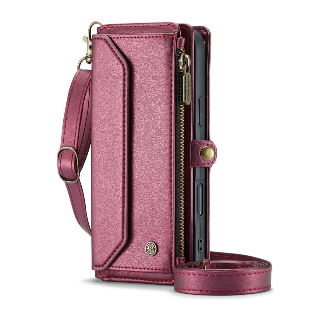 CASEME iPhone 16 Plus Cover with 10 Card Slots - Red