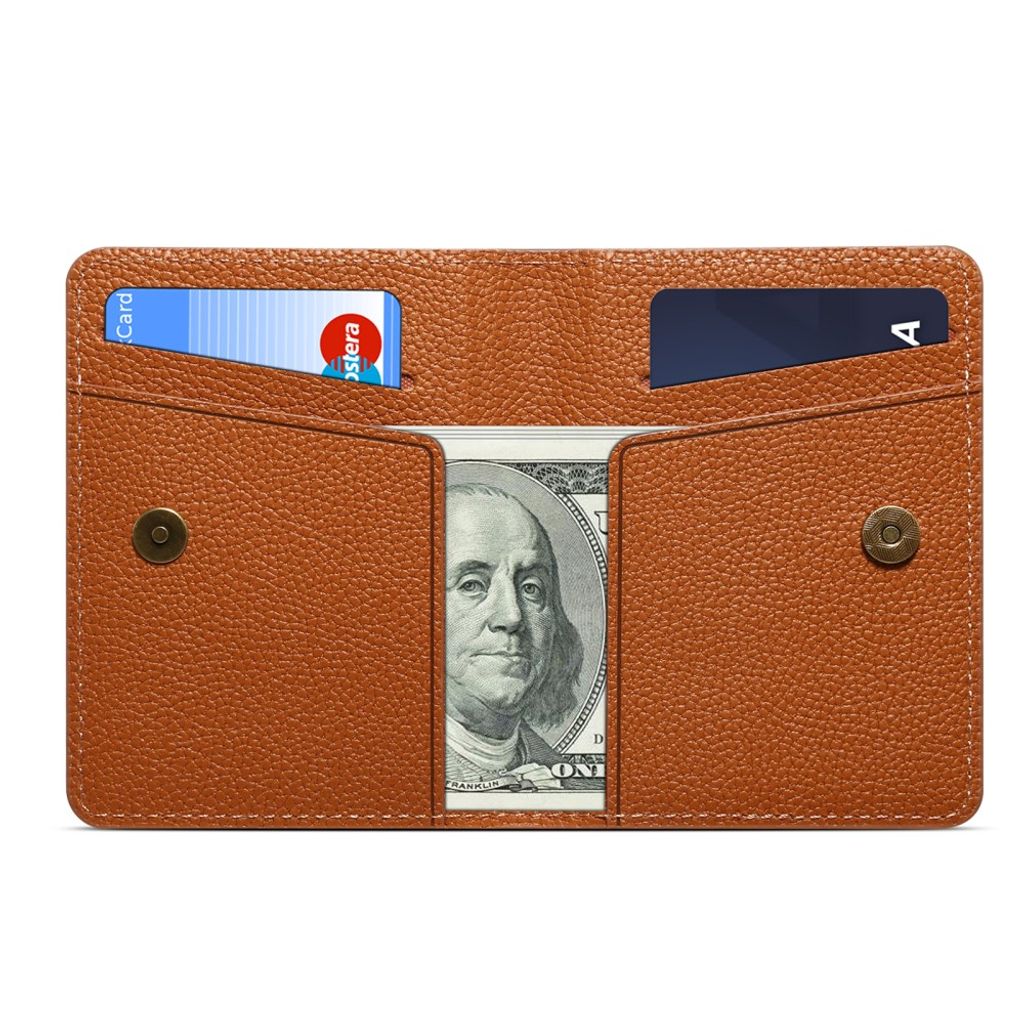 DENIOR MagSafe Wallet Magnetisk Kortholder for Mobiltelefon - Brun