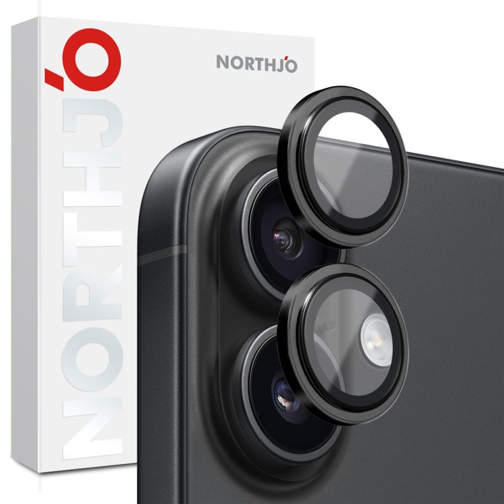 NORTHJO iPhone 17 Lens protector 9H - Black
