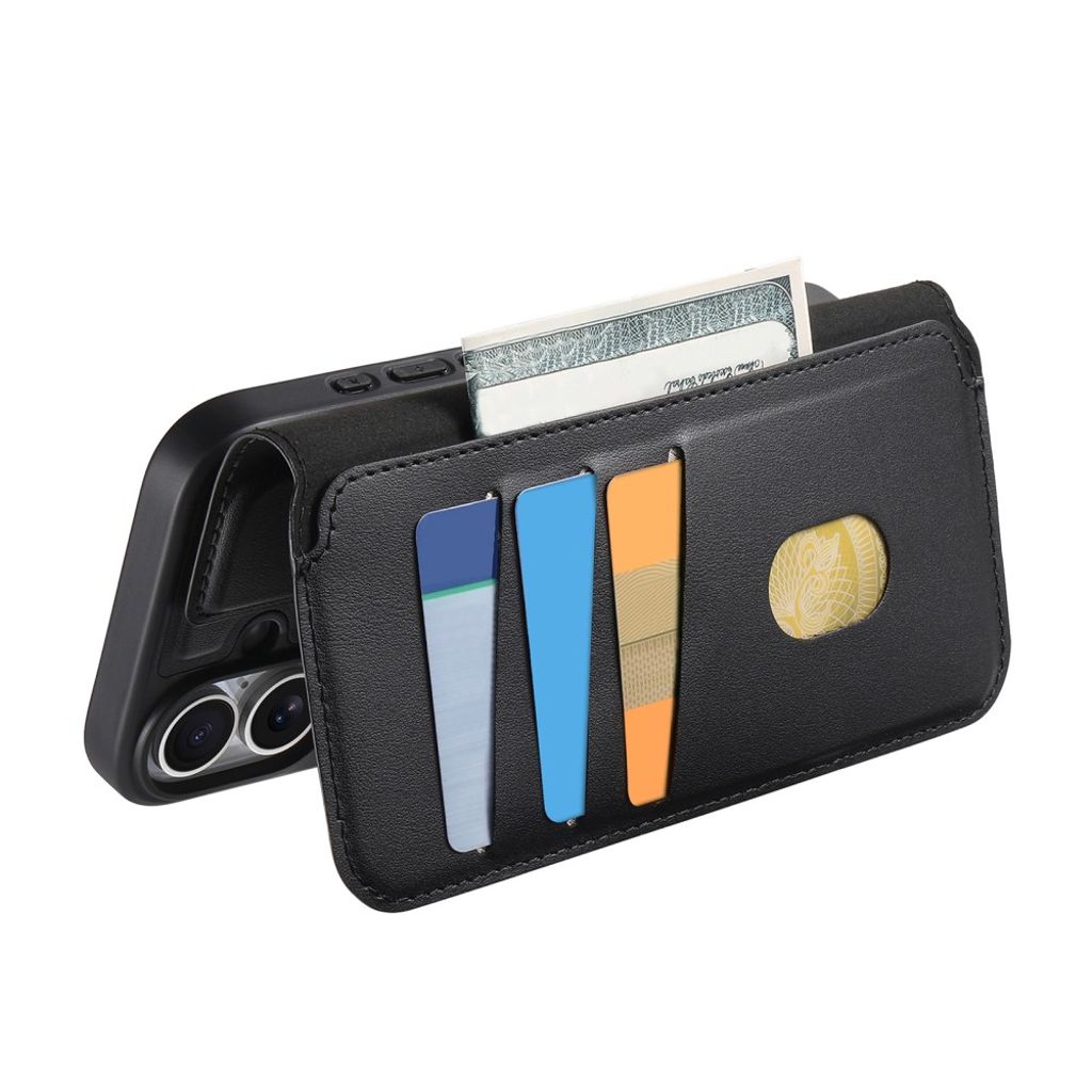 CASENEO iPhone 16 Pro Max Wallet Cover Magnetic – Black