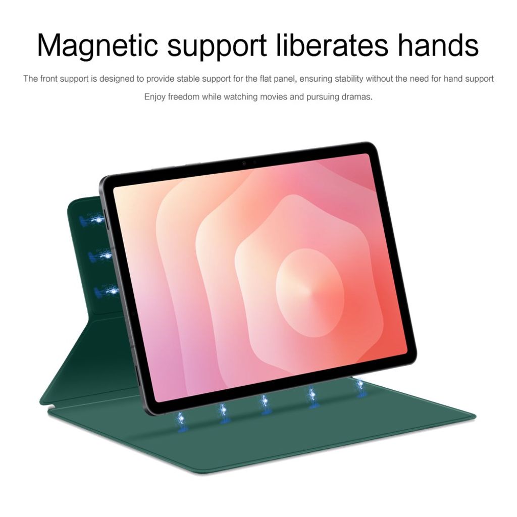 Samsung Galaxy Tab S11 kotelo magneettisella jalustalla – vihreä