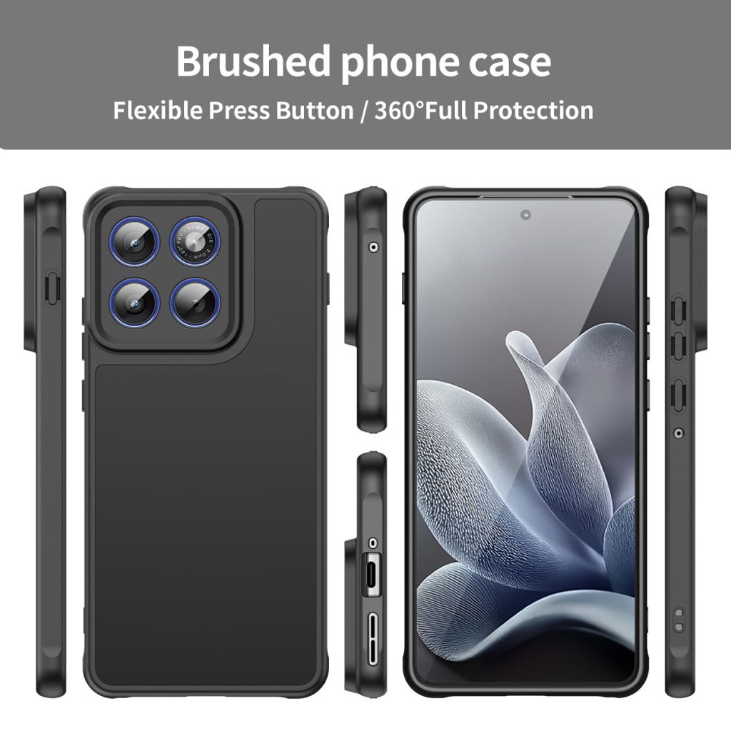 Motorola Edge 70 5G Case Drop Proof Frosted PC/TPU Airbag - Black