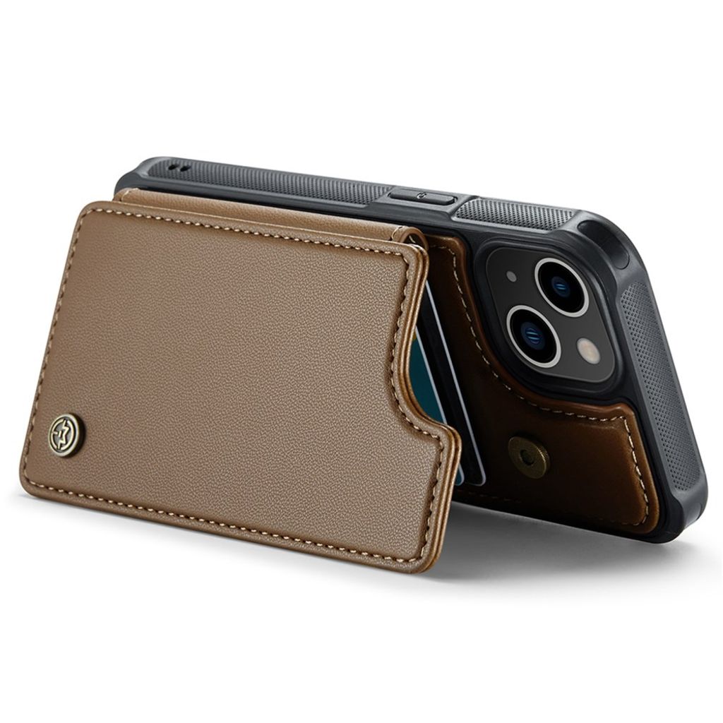 iPhone 13 CASEME C22 Lompakkokuori RFID-estävä - Ruskea