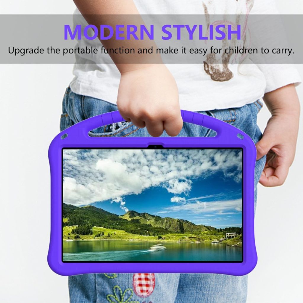 Samsung Galaxy Tab S10 FE Plus Case with Handle stand - Purple