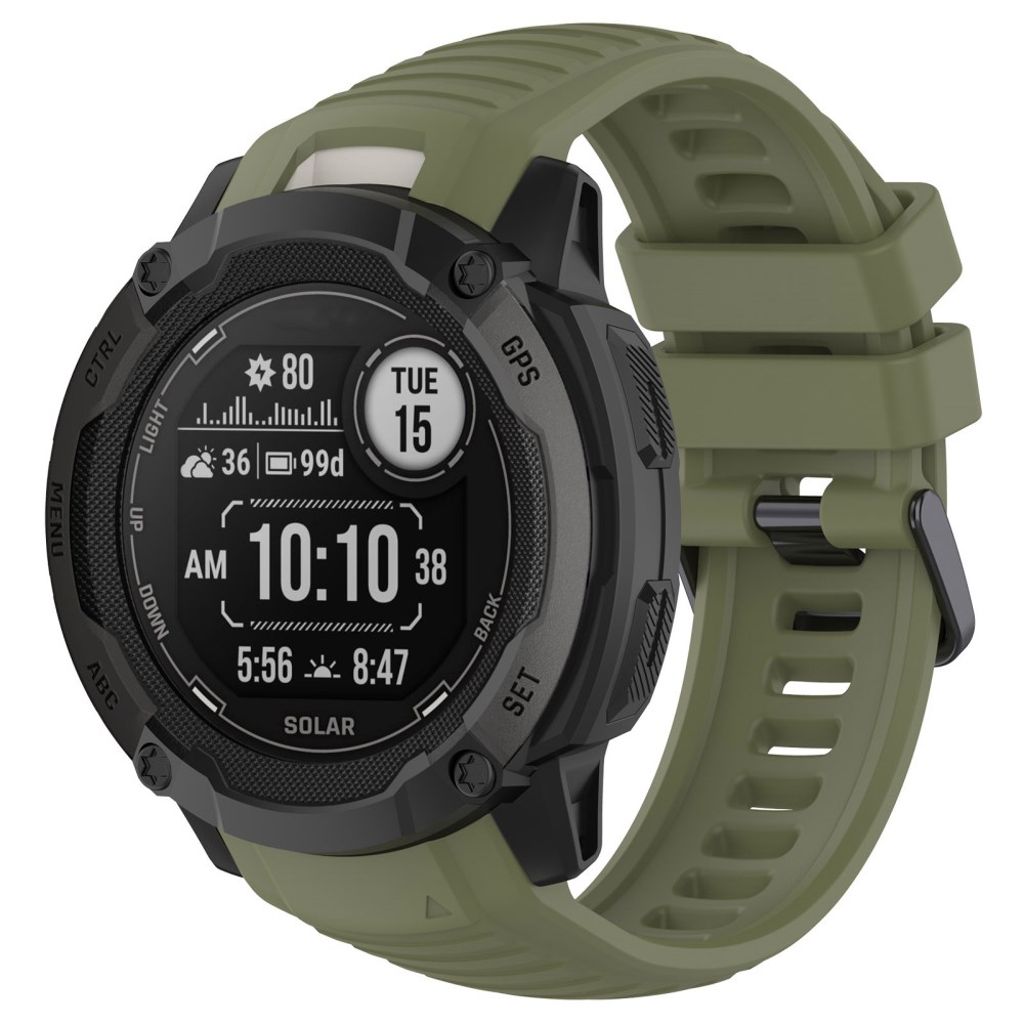 Garmin Instinct 2X Watch Strap in Silicone - Green