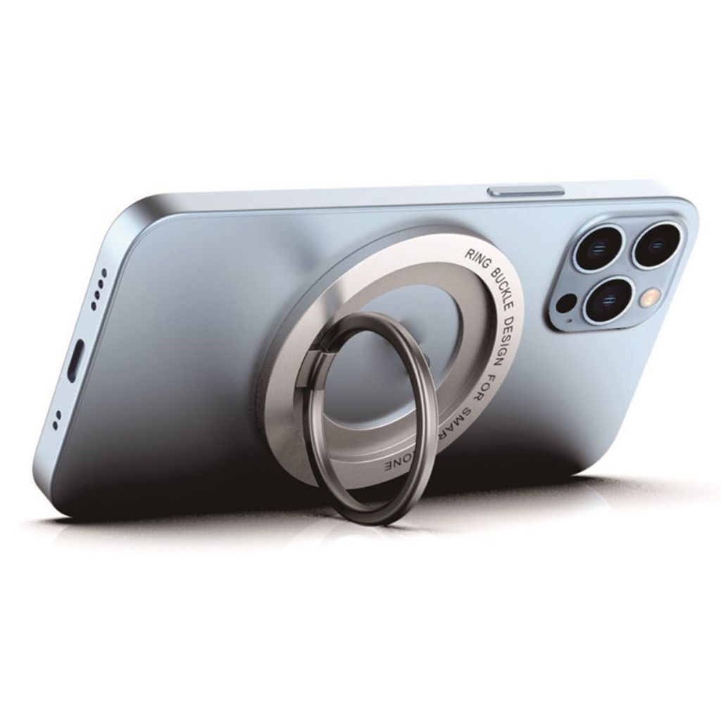 X3 magnetic phone ring holder kickstand – black