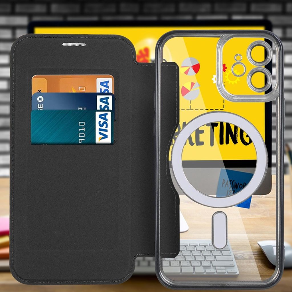 iPhone 12 Kotelo MagSafe - Musta