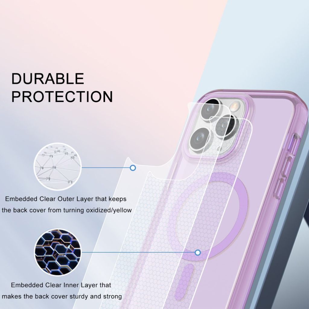 iPhone 11 Pro Max MagSafe-yhteensopiva Kuori – Vaaleanpunainen