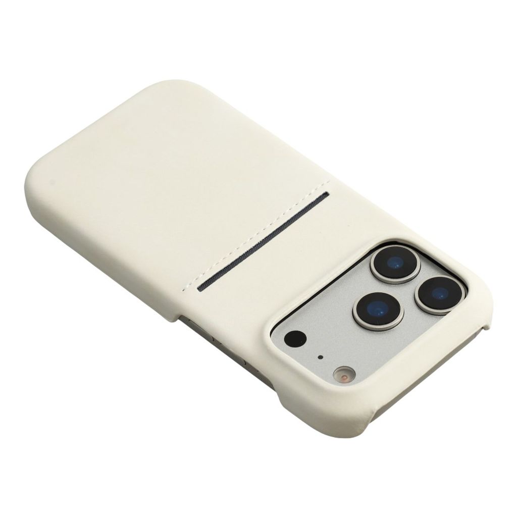 iPhone 18 Pro Max/17 Pro Max-deksel med kortspor – hvitt