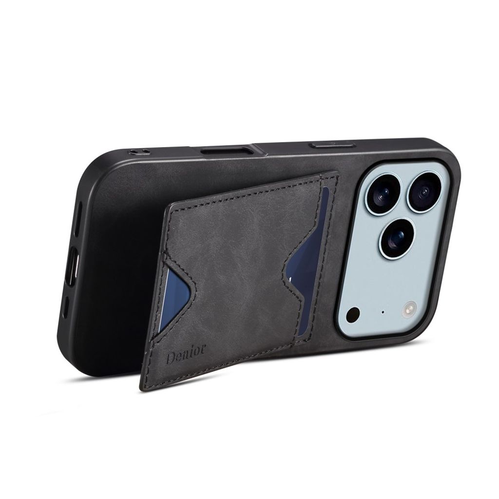 DENIOR iPhone 17 Pro Case with Stand - Black