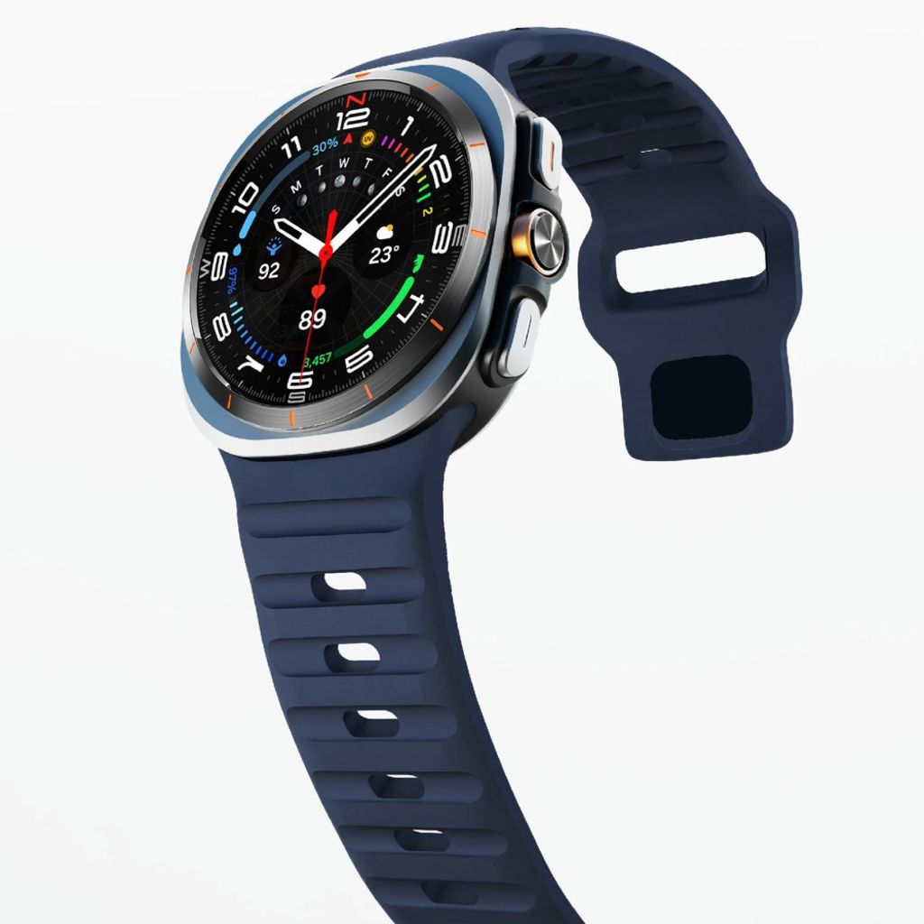 Samsung Galaxy Watch Ultra 47mm Urrem Silikone Sport – Blå