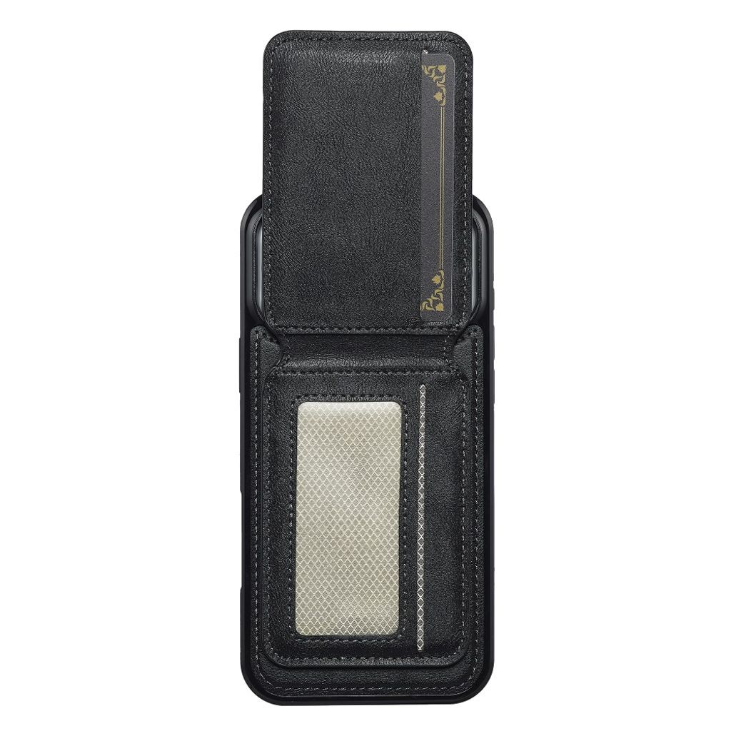 iPhone 18 Pro Max/17 Pro Max MagSafe Kuori irrotettavalla Kortin haltija - Musta