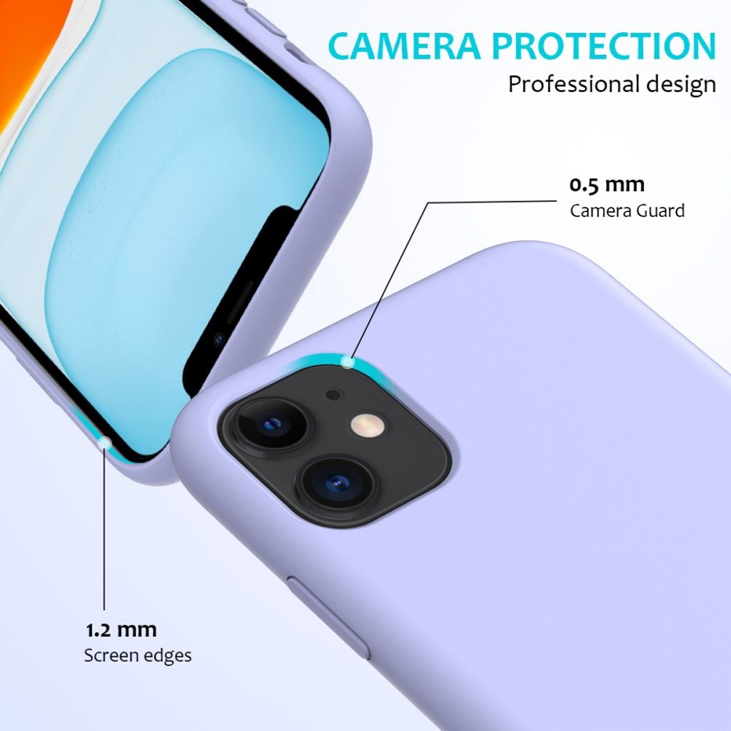 iPhone 11 Silikoni Kuori - Vaaleanvioletti