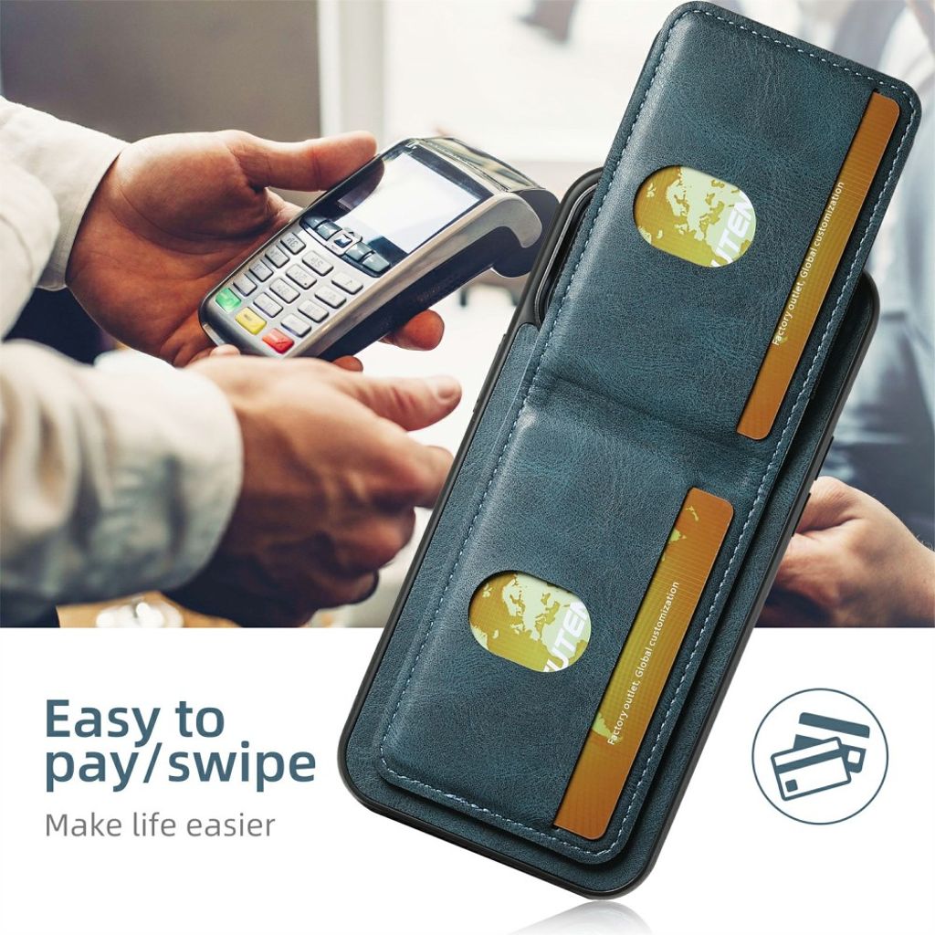 SUTENI iPhone 11 Pro Cover med Stativ - Blå