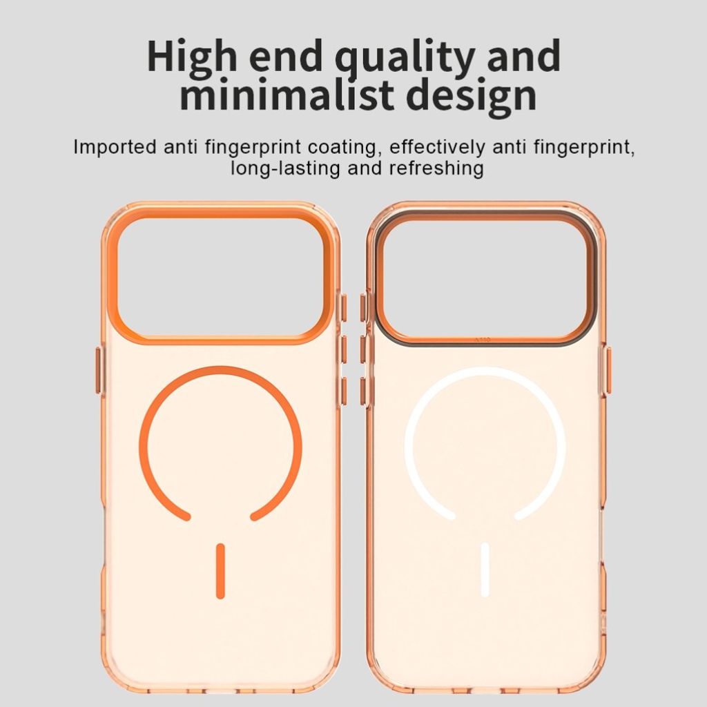 iPhone 18 Pro Max/17 Pro Max Deksel MagSafe-kompatibel - Oransje