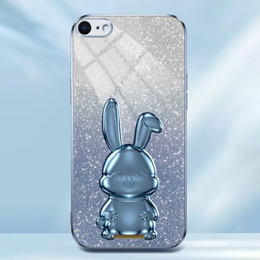 iPhone 6/7/8/SE 2020/2022 Deksel med Stativ - Blå