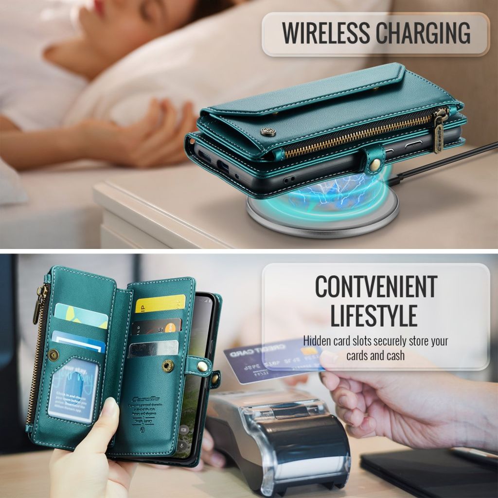 CASEME Google Pixel 10 Pro / Pixel 10 Etui med 10 Kortplads - Grøn