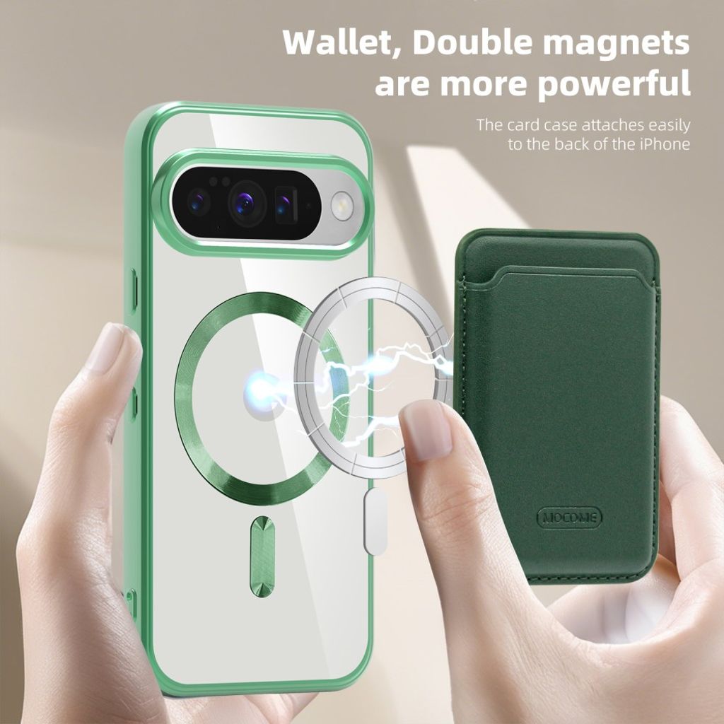 Google Pixel 10 / 10 Pro Case with Wallet - Green
