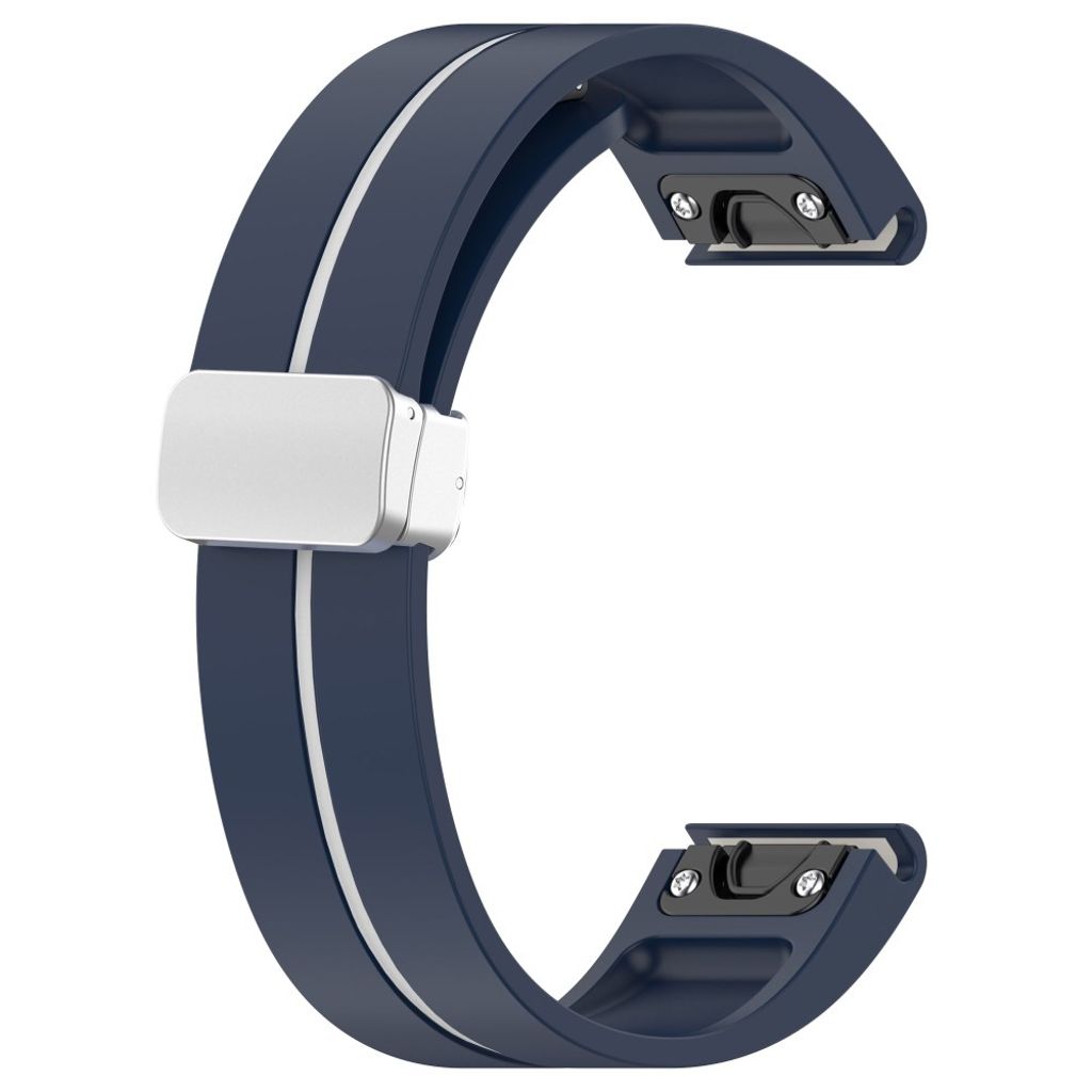 Garmin Fenix 7S etc. Watch Strap in Silicone - Dark Blue