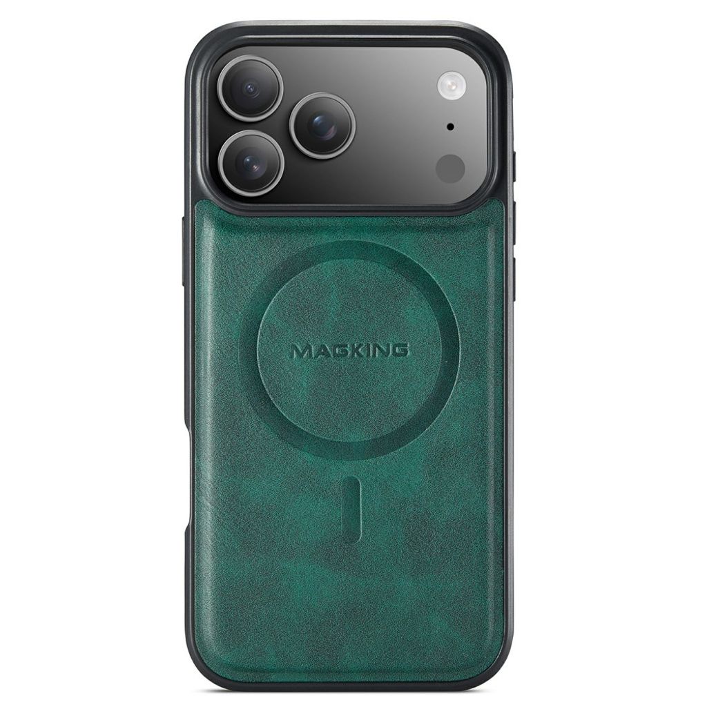 MAGKING K1 iPhone 18 Pro Max / 17 Pro Max MagSafe Deksel i PU-skinn - Grønn