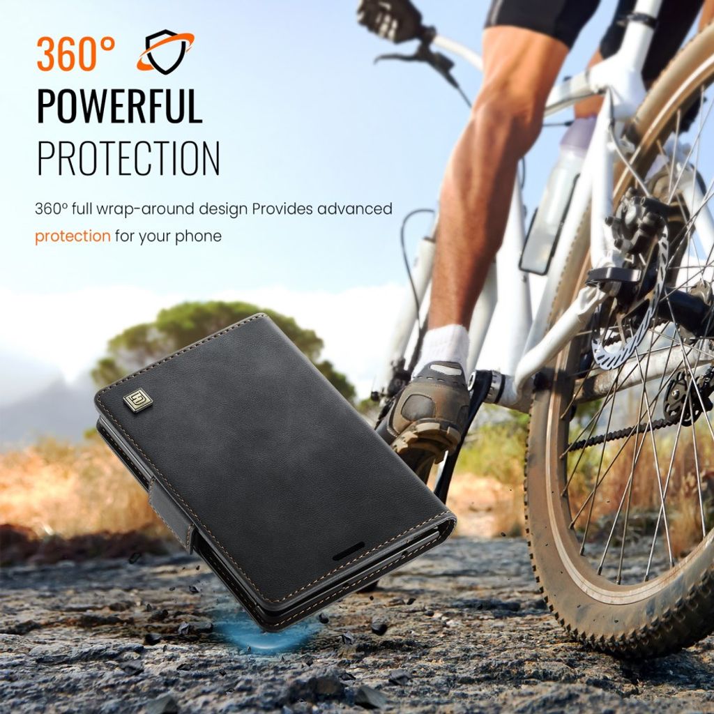 AUTSPACE Samsung Galaxy Z Fold8 Lompakkokotelo PU-nahka RFID-suojattu - Musta