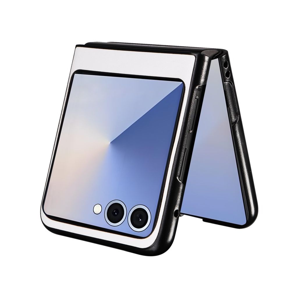 Samsung Galaxy Z Flip7 5G cover i PU-læder - Hvid
