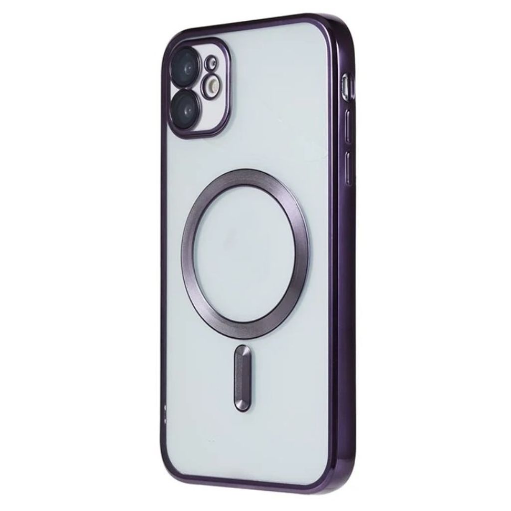 iPhone 11 Magneettikuori ja Näytönsuoja – Violetti