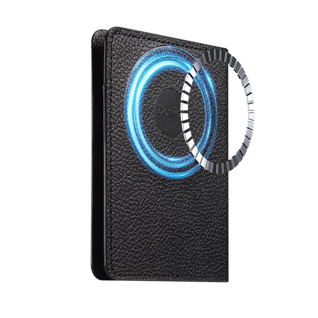 DENIOR MagSafe Wallet Magnetisk Kortholder for Mobiltelefon - Svart