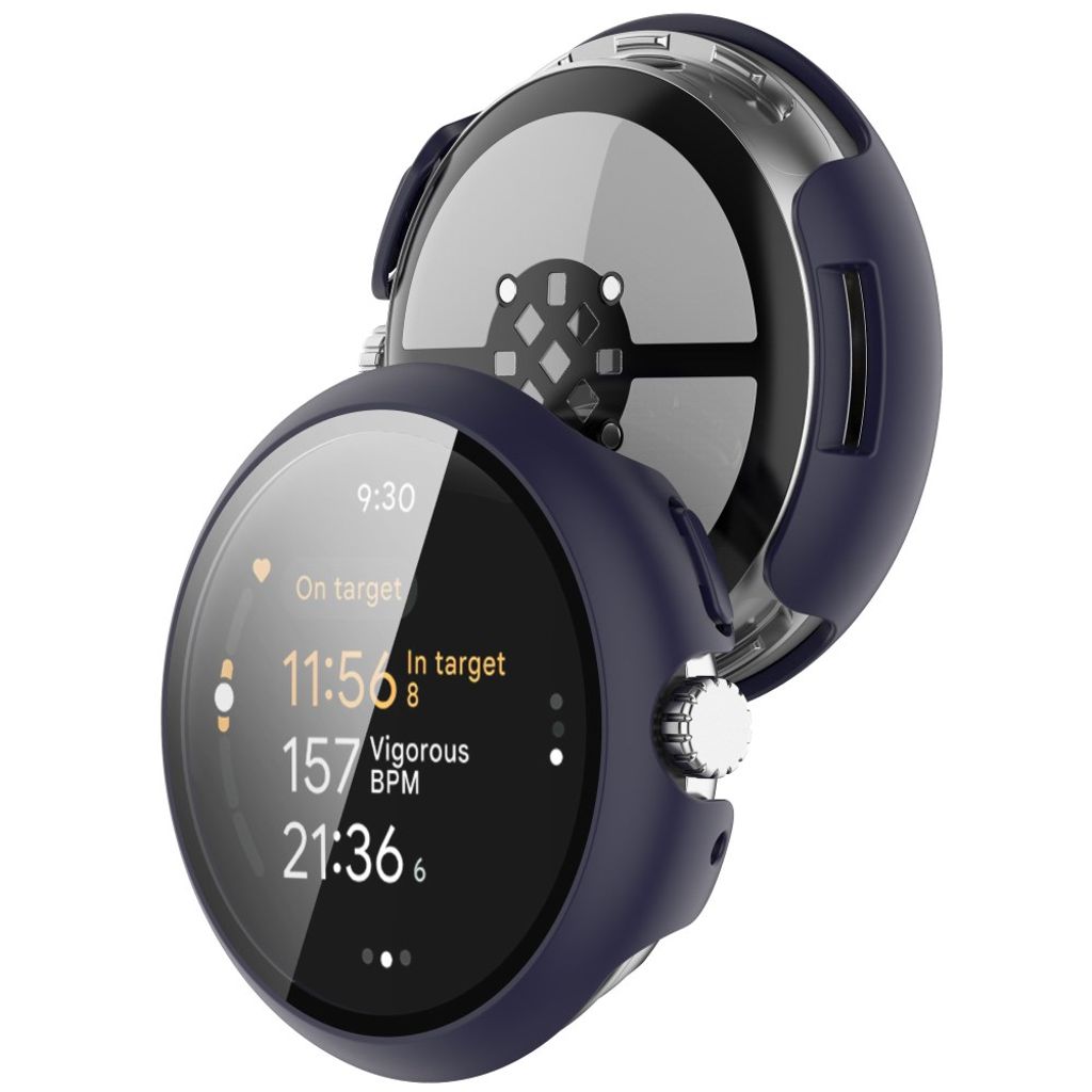 Google Pixel Watch 3 45 mmKuori, Näytönsuoja - sininen