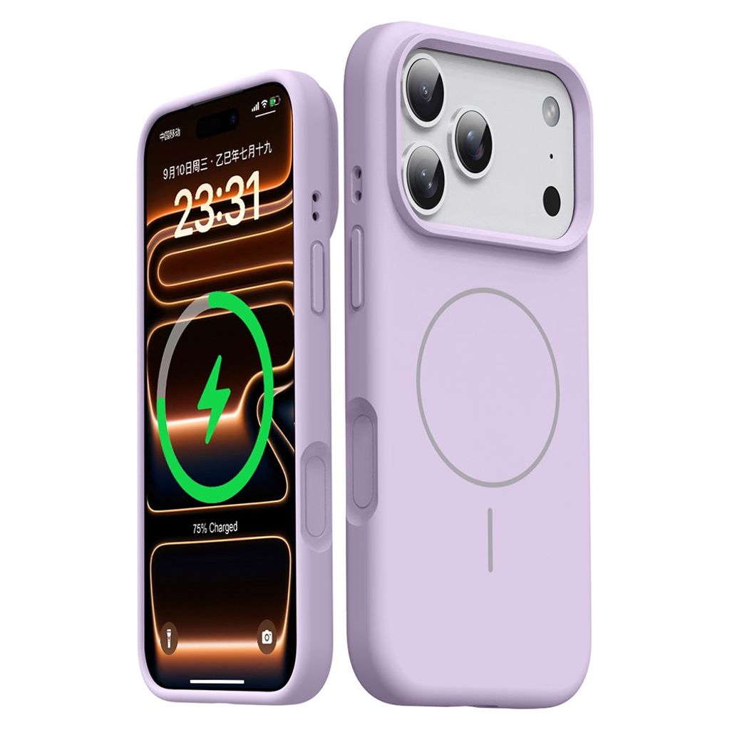 iPhone 18 Pro Max/17 Pro Max MagSafe Skal i silikon - Lila