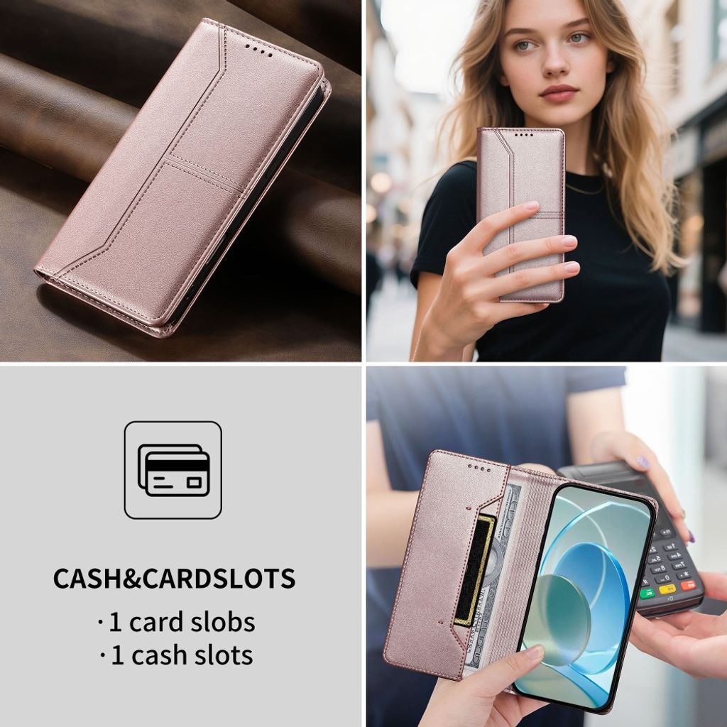 Xiaomi Poco C85x 5G/Redmi A7 Pro Plånboksfodral - Rosa
