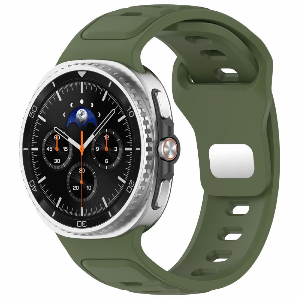 Samsung Galaxy Watch8 40mm etc. Klockarmband i silikon - Grön