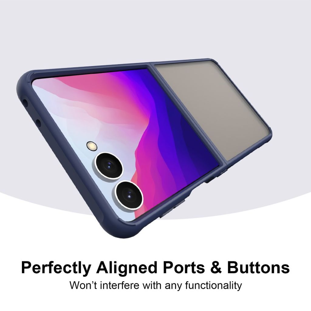 Samsung Galaxy Z Flip8 Matteret Cover - Blå