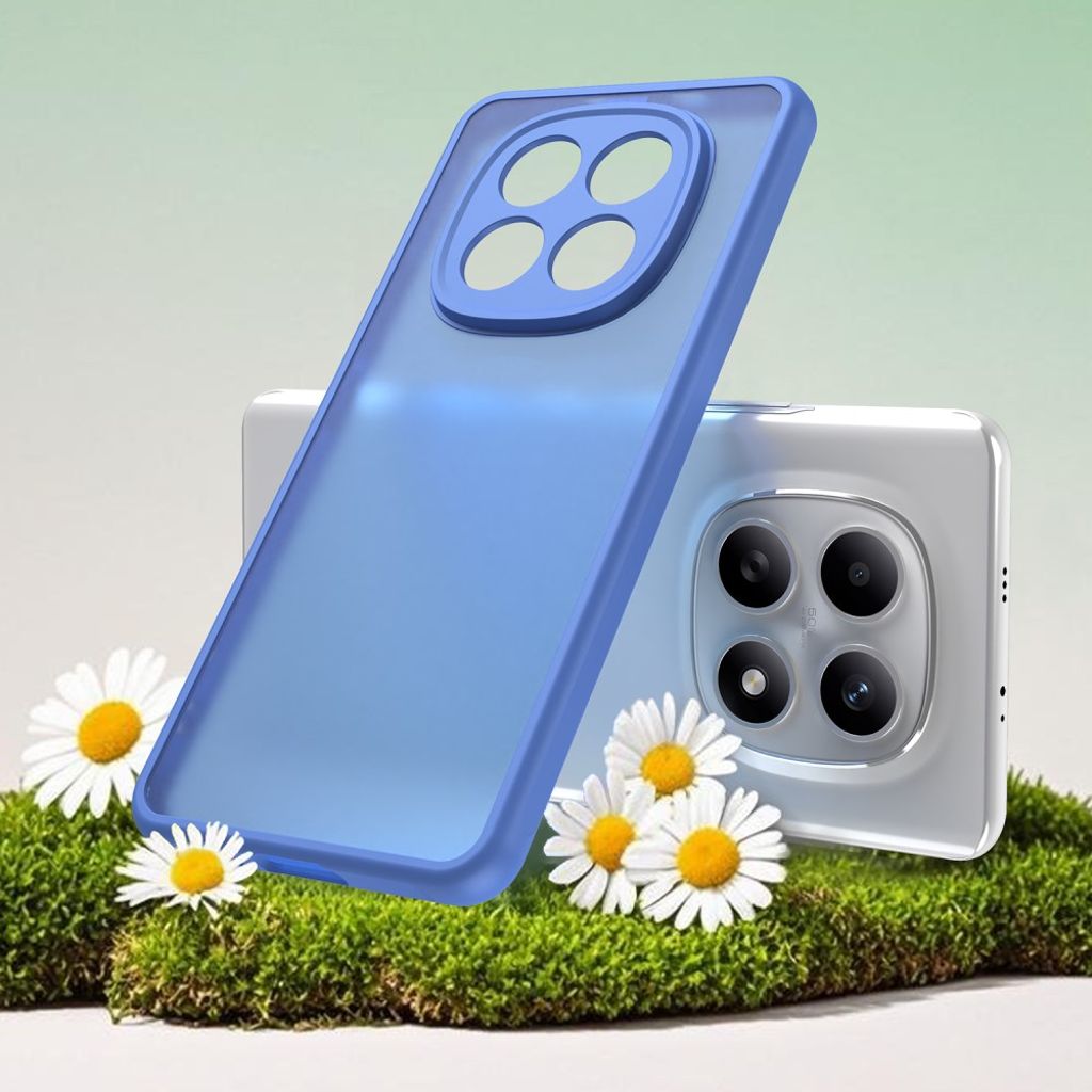 Xiaomi Poco M8 5G/Redmi Note 15 5G/15 4G Skal Stötsäker Frostad - Blå