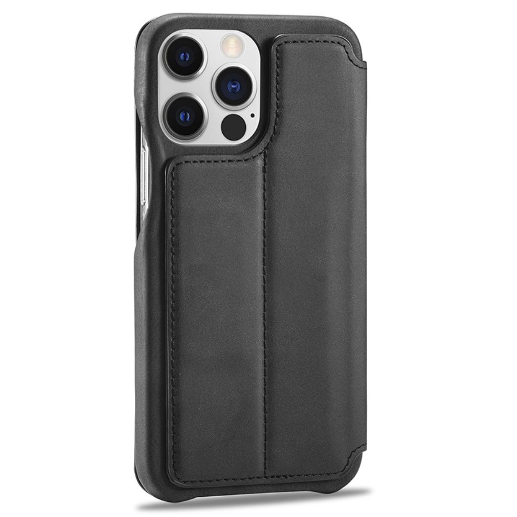 LC.IMEEKE iPhone 15 Pro Max Kotelo Jalusta - Musta