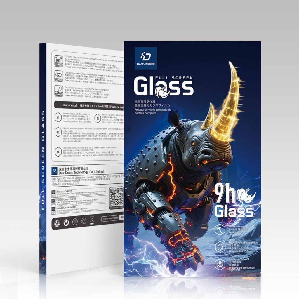 DUX DUCIS iPhone Fold Skjermbeskytter Aluminiumsilikatglass - Svart