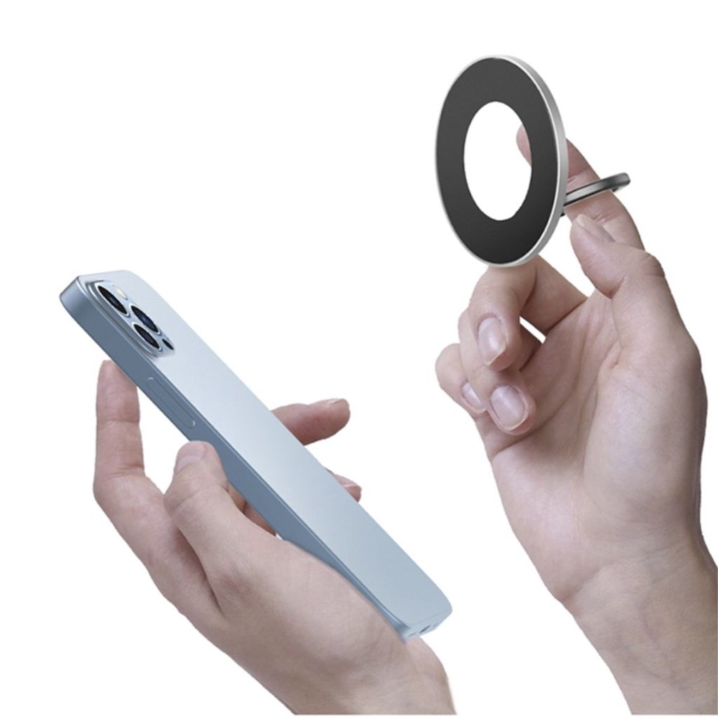 X3 magnetic phone ring holder kickstand – black
