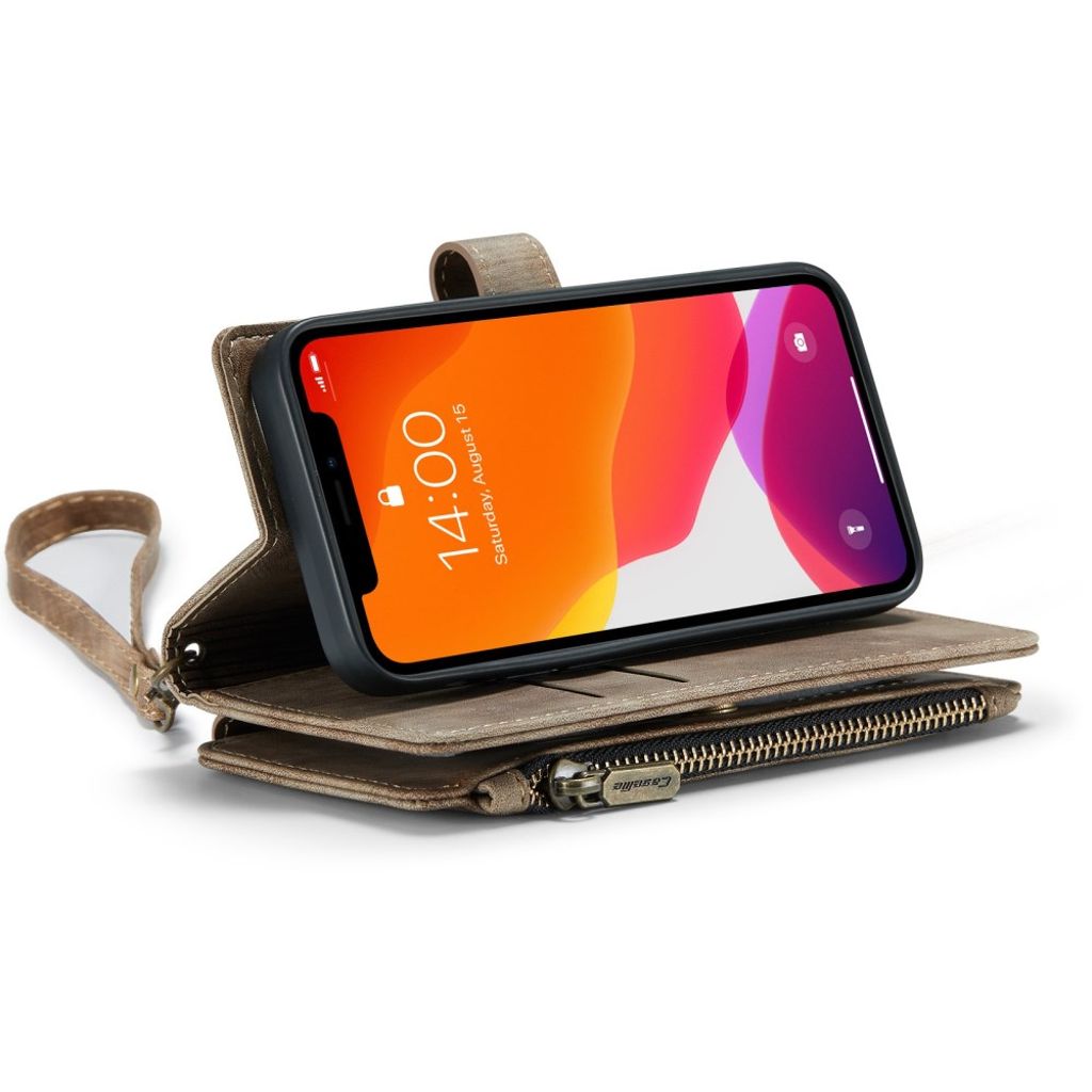 CASEME iPhone 12 Mini Cover with Stand - Brown