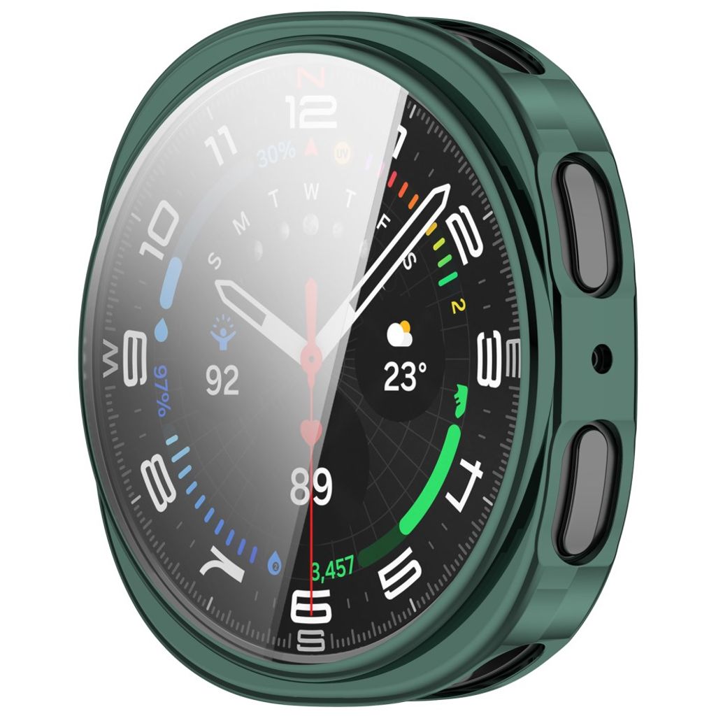Samsung Galaxy Watch9 44mm TPU-deksel med skjermbeskytter - Grønn