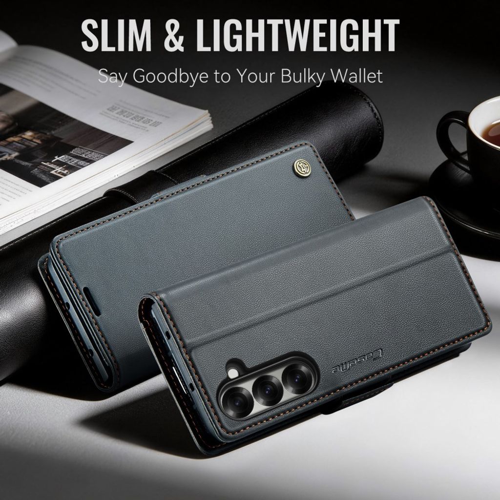 CASEME Samsung Galaxy Z Fold8 Ultra Flip Cover med RFID blokering - Sort
