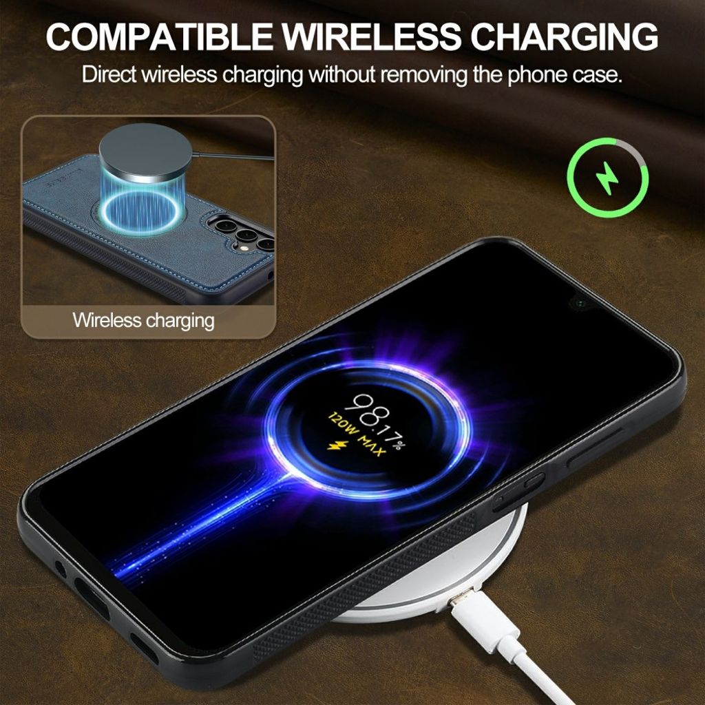 LC.IMEEKE Samsung Galaxy A37 5G MagSafe-kompatibelt deksel – Blå