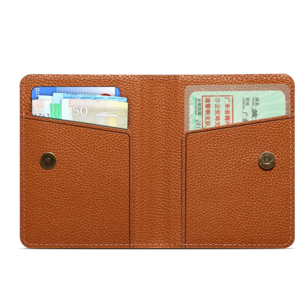 DENIOR MagSafe Wallet Magnetisk Kortholder for Mobiltelefon - Brun