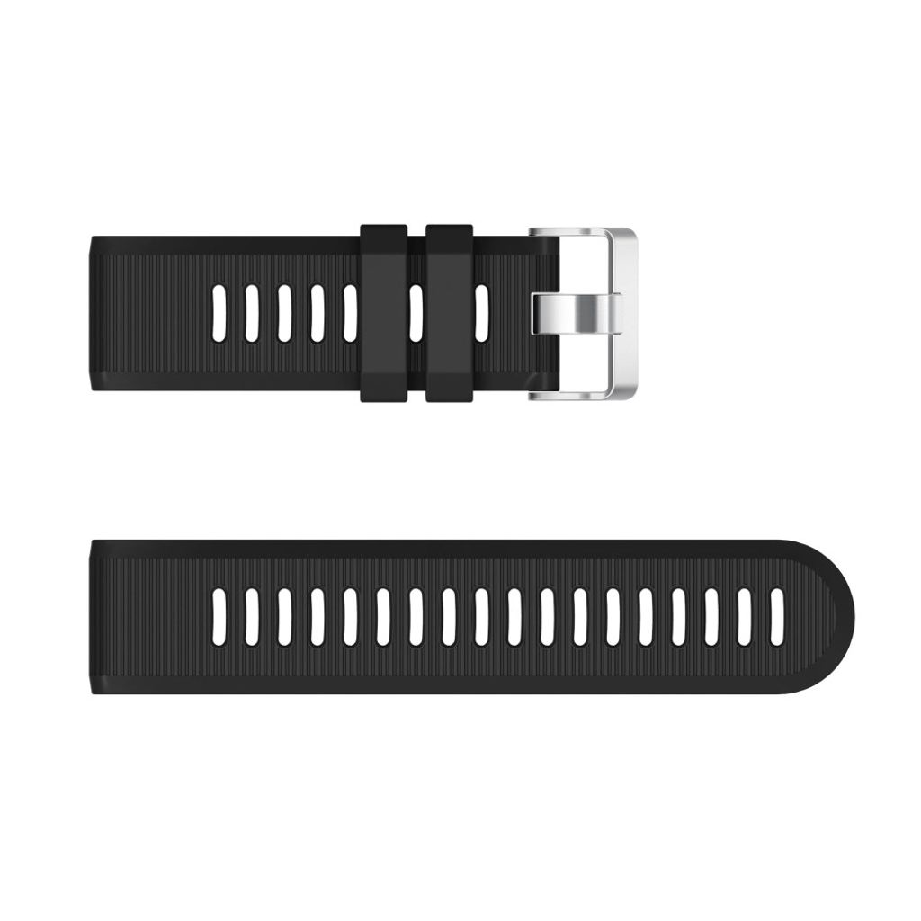 Garmin Fenix 7X/6X/5X etc. Urrem med Metalspænde - Sort