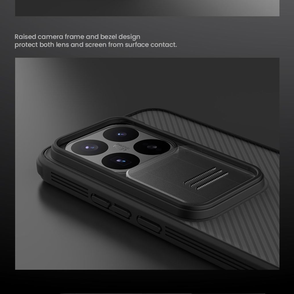 NILLKIN Xiaomi 17T Pro Camshield Pro Kuori Kamerasuojalla - Musta