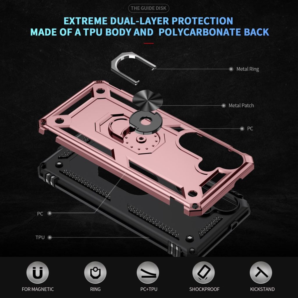 Samsung Galaxy S26 Deksel med Stativ - Rose Gull