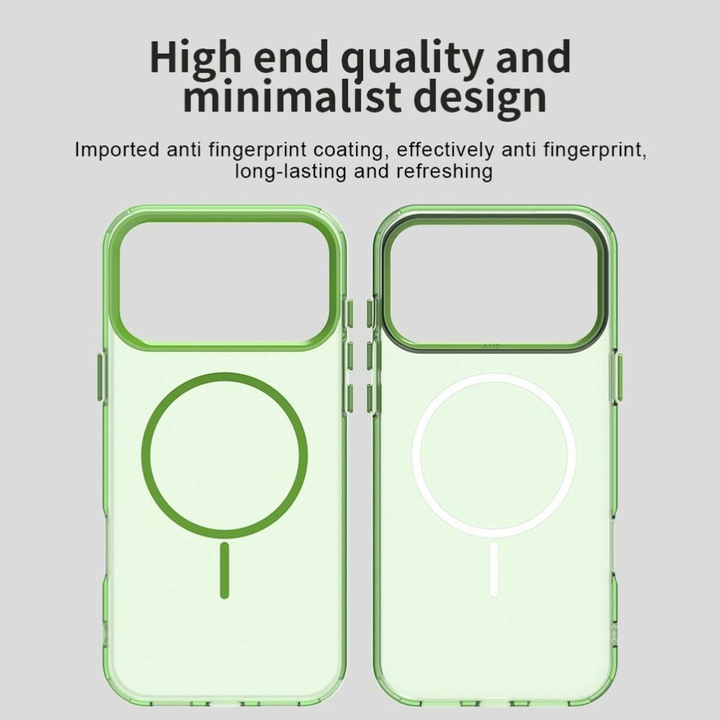 iPhone 18 Pro Max/17 Pro Max MagSafe-kompatibelt Deksel - Grønn