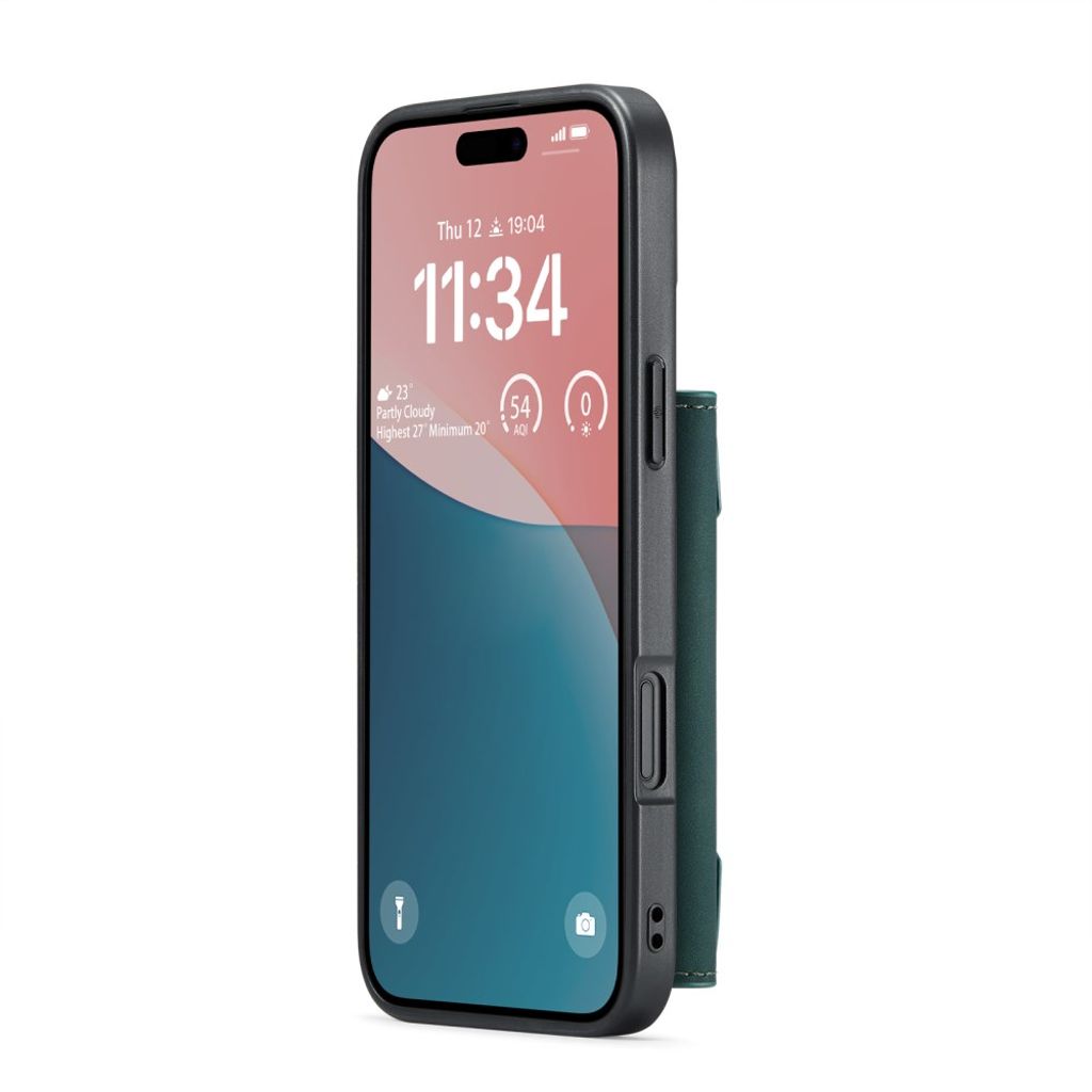 DG.MING iPhone 17 Skal med Plånbok - Grön