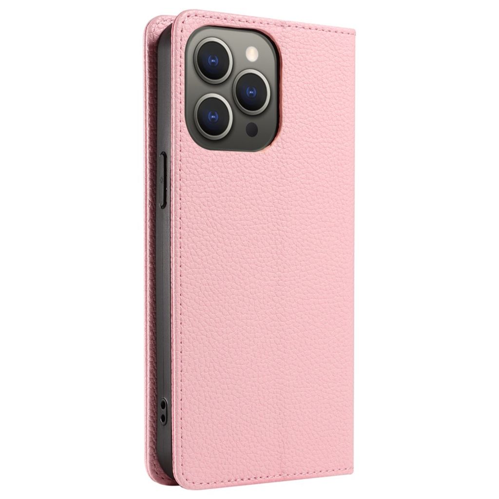 iPhone 14 Pro Max RFID Blocking Wallet Cover - Pink
