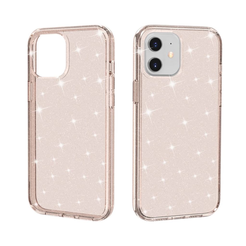iPhone 12 Mini Cover Glitter - Guld